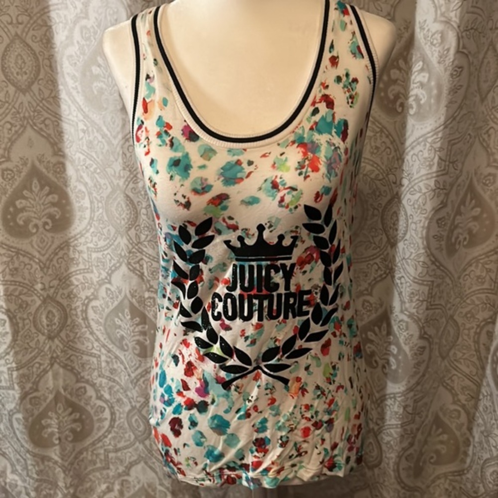 Juicy couture tank top never worn- multicolor XS